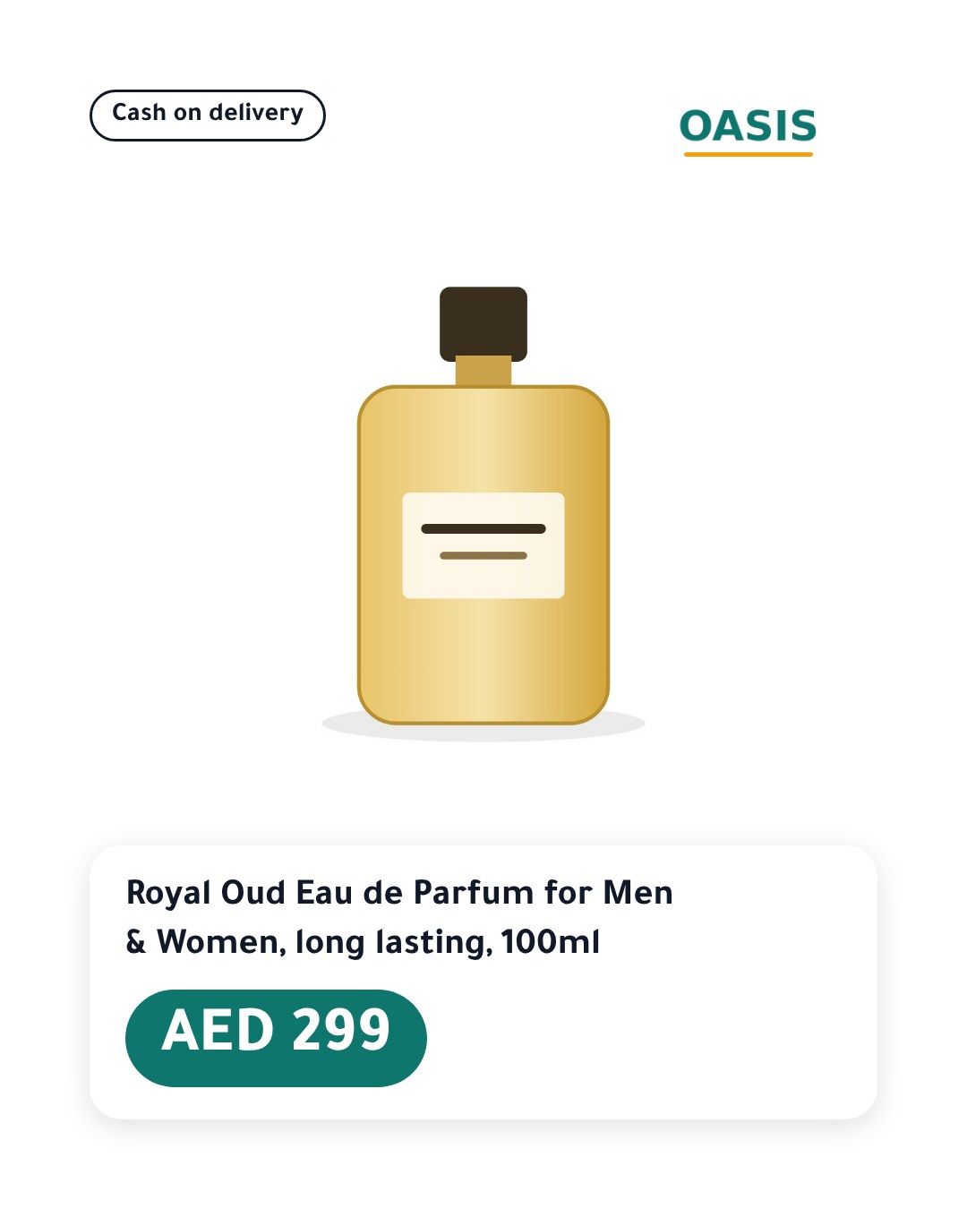 The Clean template, 4:5 feed, on a sample product
