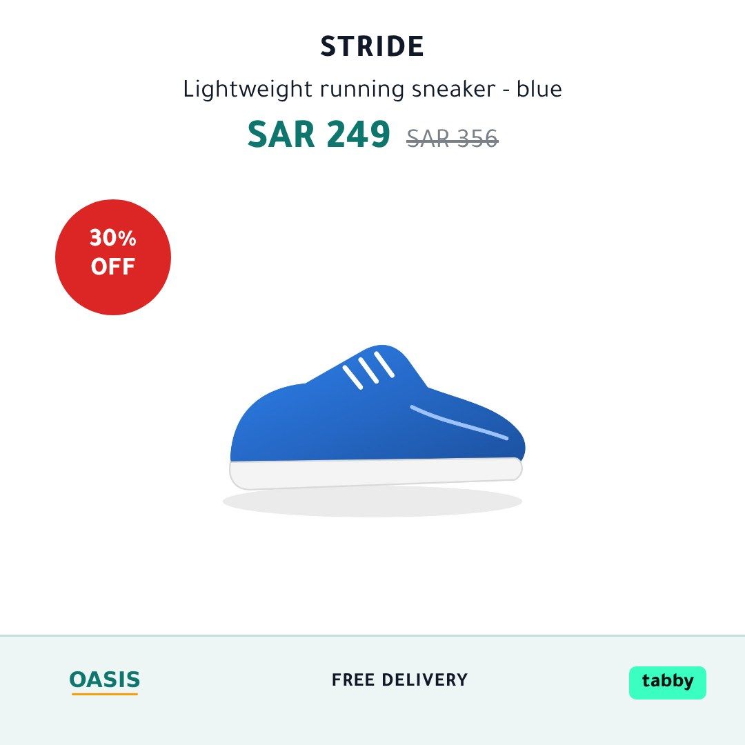 The header template on a sample store’s product