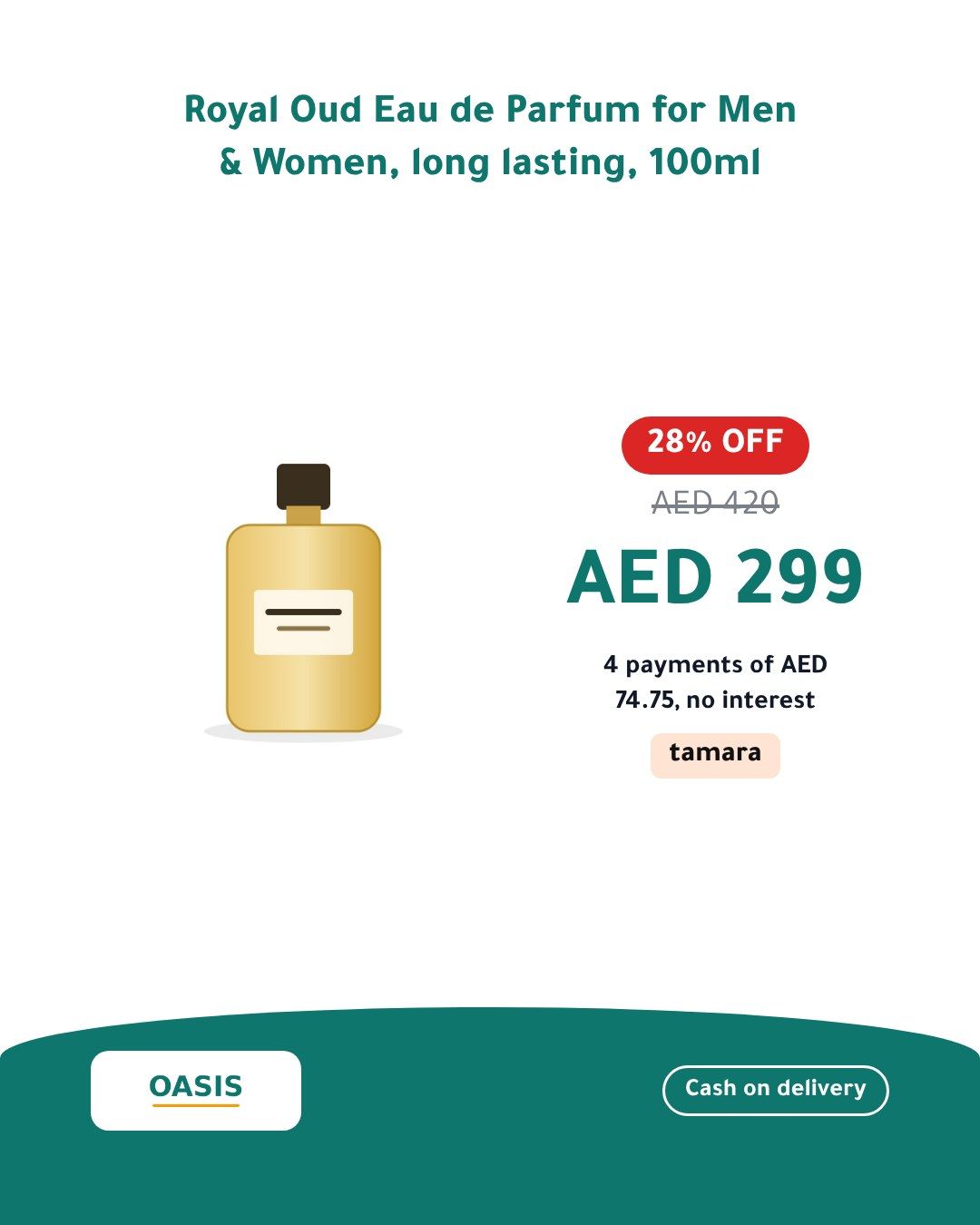 The Split template, 4:5 feed, on a sample product