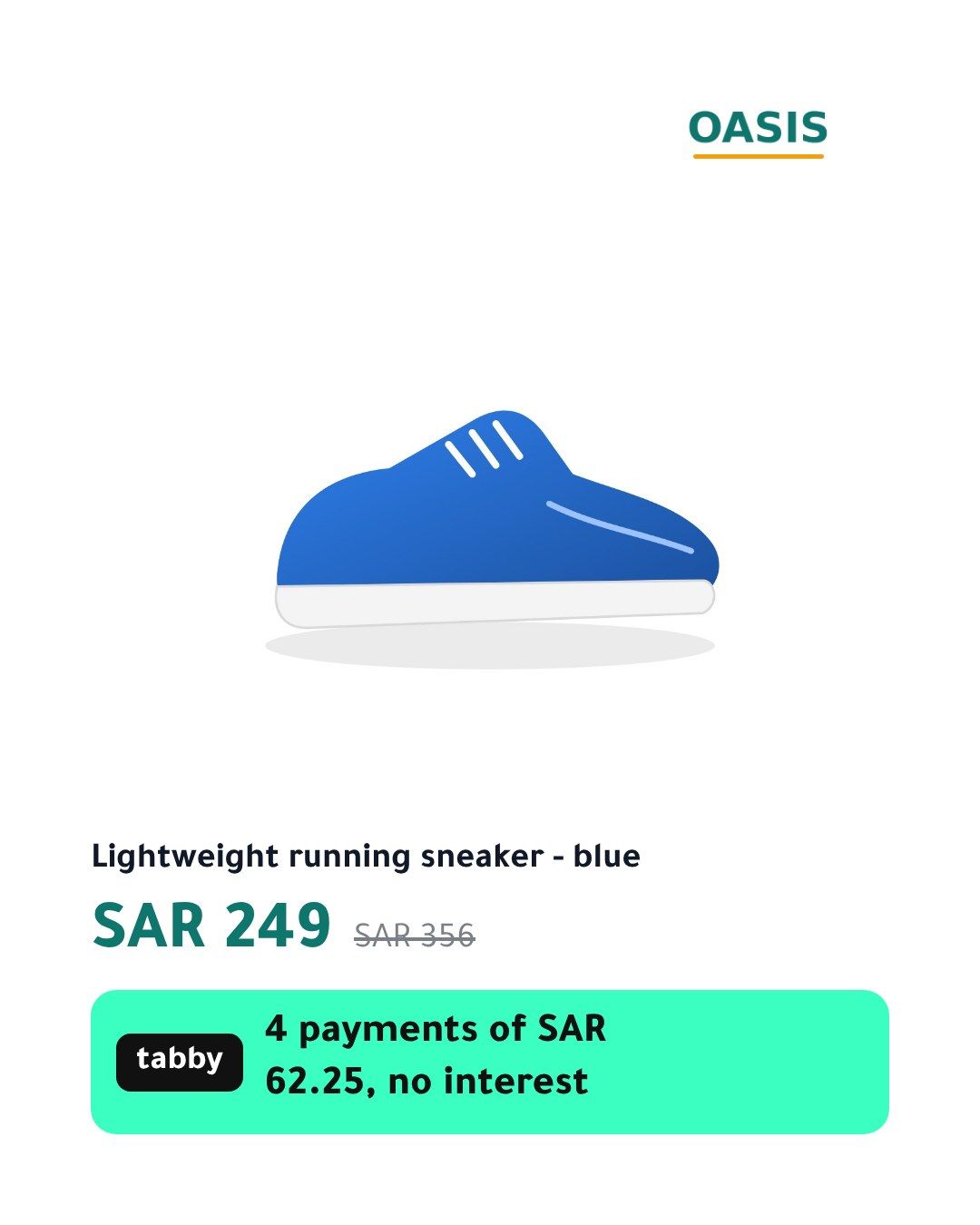 Design C for the same sample sneaker, 4:5