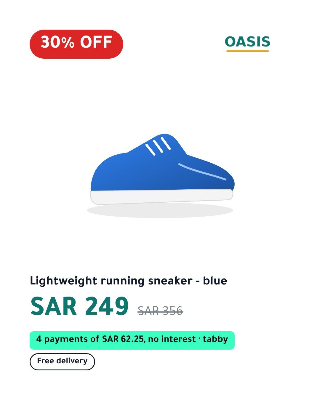 Design A for the same sample sneaker, 4:5